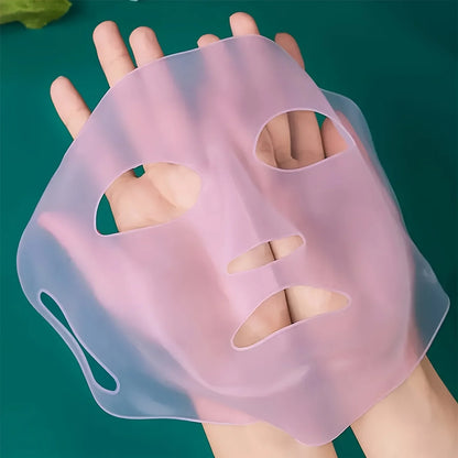 3D Silicone Face Mask Women Skin Care Moisturizing Lifting Firming Anti Wrinkle Reusable Gel Sheet Mask Facial Skin Care Tool